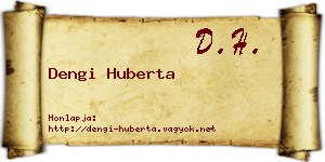Dengi Huberta névjegykártya